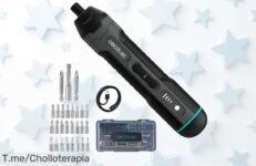 Transforma tus proyectos al instante con el destornillador eléctrico EasyGyro 3000 Pocket, un super chollo que incluye luz LED y potencia regulable ¡No dejes escapar esta oferta limitada!