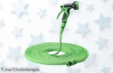 Transforma tus tareas en un paseo con la manguera extensible que llega a todos lados y tiene 10 funciones de riego ¡No te pierdas este ofertón antes que se agote!