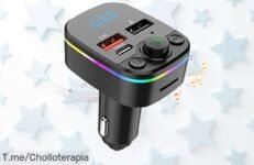 Transforma tus viajes en una fiesta con el transmisor de coche que carga rápido y te conecta mejor ¡Aprovecha este ofertón limitado antes de que desaparezca!