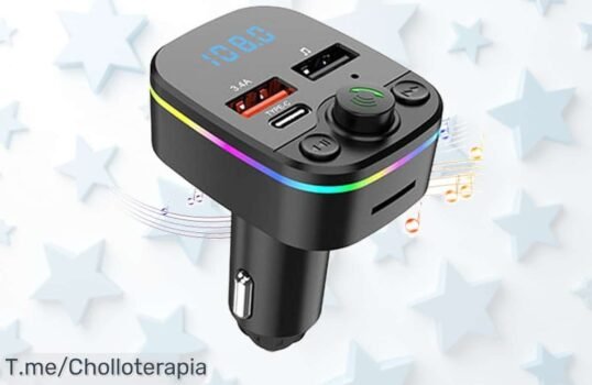 Transforma tus viajes en una fiesta con el transmisor de coche que carga rápido y te conecta mejor ¡Aprovecha este ofertón limitado antes de que desaparezca!
