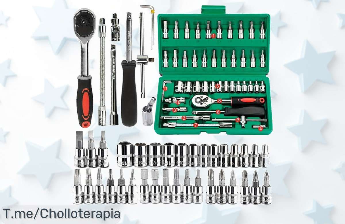 Última Oportunidad: Consigue Tu Juego De 46 Piezas Con Descuento Brutal, Herramientas de Calidad Para Armar Tu Taller Soñado, ¡Actúa Ya Antes Que Se Agoten!