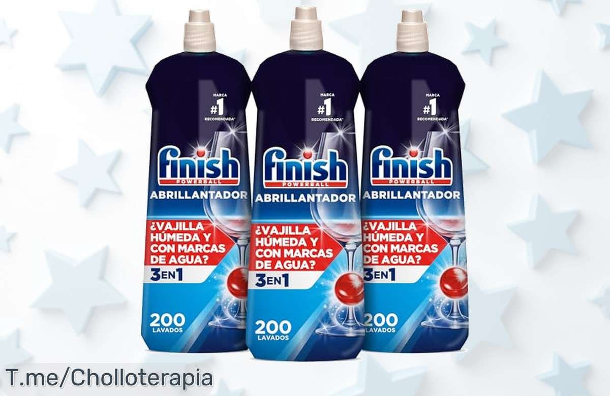 ¡Abrillantador Finish Powerball a precio loco! Disfruta de vajilla reluciente y sin marcas en 600 lavados, no te pierdas este ofertón único, ¡ordena ahora antes que se acabe!