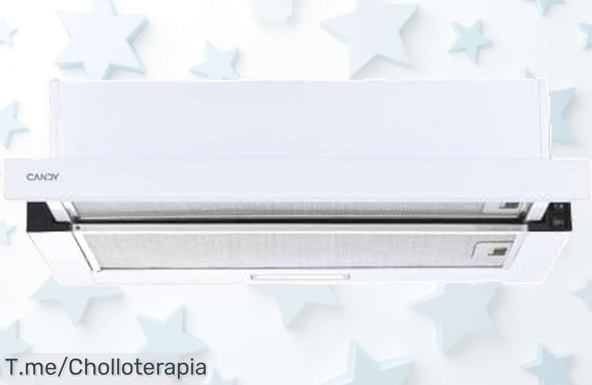 Adiós olores y grasa con la campana telescópica Candy CBT625/2W/1, potentes filtros y limpieza fácil, ¡super chollo que no puedes dejar escapar! Compra ya antes que se agote.
