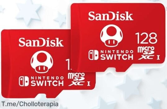 Amplía tu Nintendo Switch con la Tarjeta micro SD de 128 GB, ¡super chollo para cargar tus juegos al instante! Aprovecha este ofertón antes de que se agoten y juega sin límites