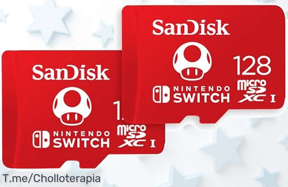 Amplía tu Nintendo Switch con la Tarjeta micro SD de 128 GB, ¡super chollo para cargar tus juegos al instante! Aprovecha este ofertón antes de que se agoten y juega sin límites.