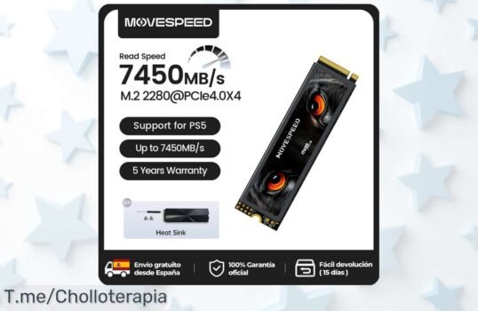 Aprovecha el ofertón de MOVESPEED 4TB que potencia tu PS5 o PC con velocidad increíble a un precio loco, oferta limitada, ¡no pierdas esta oportunidad única y corre ahora!