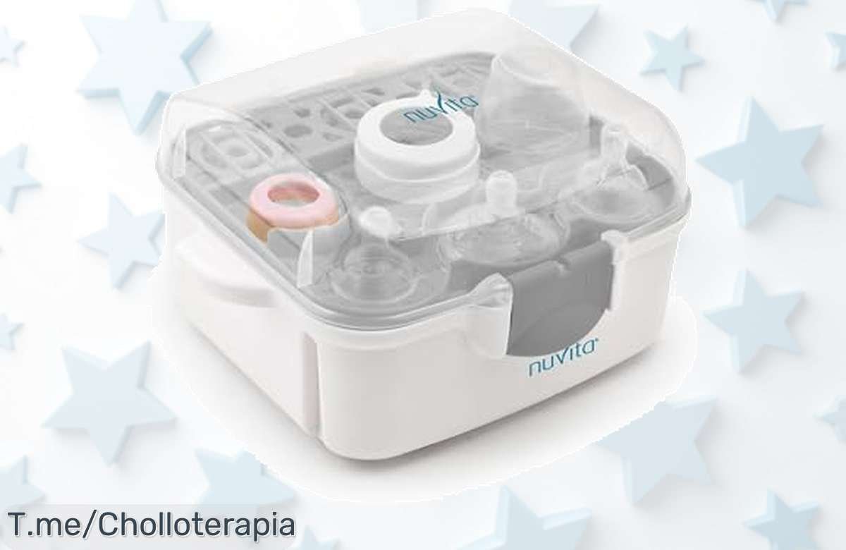 Aprovecha el ofertón del esterilizador Nuvita 1085, limpia en solo 2 minutos y protege la salud de tu bebé hasta por 24 horas. ¡Compra ahora antes de que se acabe!