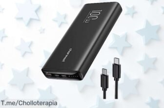 Aprovecha este ofertón: Charmast Power Bank 100W de 20,000mAh con descuento brutal para que nunca te quedes sin batería ¡Compra ahora antes que se acabe!