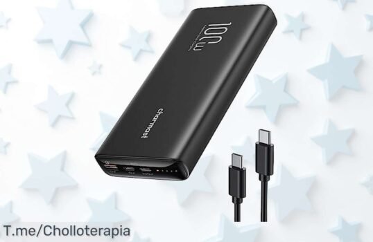 Aprovecha este ofertón: Charmast Power Bank 100W de 20,000mAh con descuento brutal para que nunca te quedes sin batería ¡Compra ahora antes que se acabe!