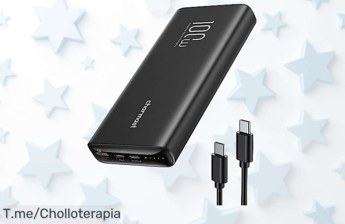 Aprovecha este ofertón de Charmast Power Bank 100W: carga rápida y energía en un abrir y cerrar de ojos a un precio loco. ¡Compra ya antes que se agote!