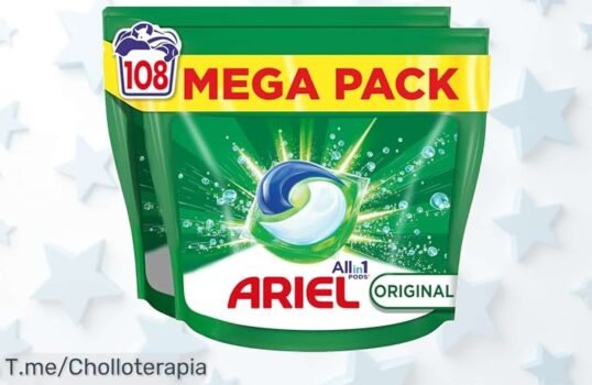 Ariel Todo En 1 PODS: ¡Limpieza increíble en un solo paso! Aprovecha este super chollo de 108 cápsulas y asegura tu ropa perfecta antes de que se agoten