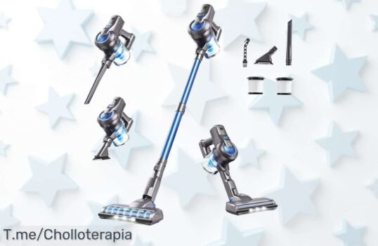 Aspiradora inalámbrica Greenote: ¡potencia brutal y limpieza fácil en tus manos! Aprovecha el super chollo con un precio loco ¡Hazla tuya antes de que se acabe!