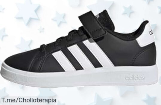 Atrapa el estilo con las adidas Grand Court para bebés, un super chollo de cierre fácil y agarre increíble ¡No te quedes sin este ofertón limitado!