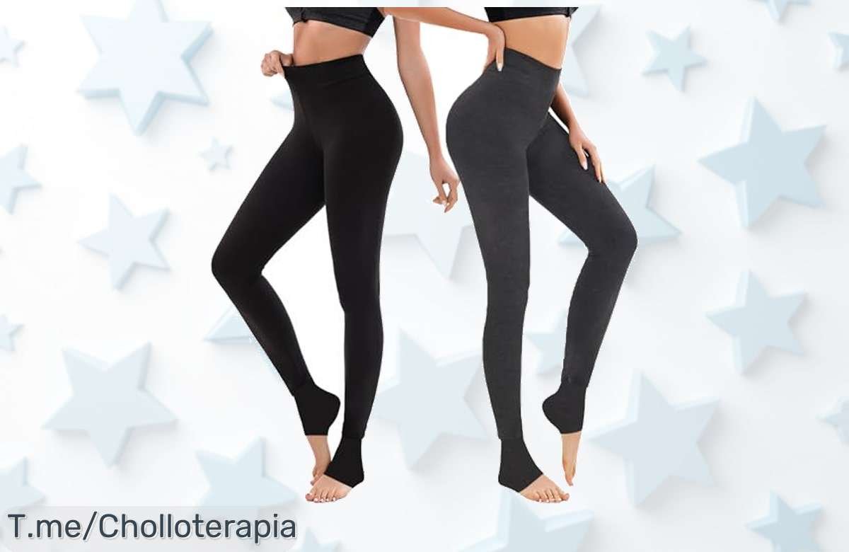 Atrapa el frío con nuestro ofertón: 2 Pares de Leggings Térmicos que abrazan tu figura y mantienen tu abdomen calentito. ¡Hazte con ellos ahora antes de que se agoten!