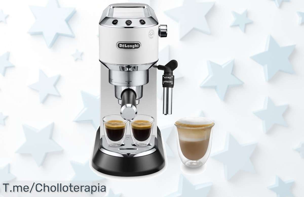 Atrapa el sabor de Italia en casa con la De’Longhi Dedica: espresso digno de un barista. ¡No te pierdas este ofertón! Usa tu descuento y actúa ya, unidades limitadas.