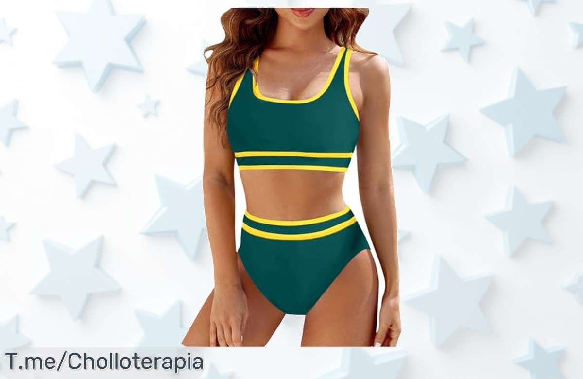 Atrapa el verano con este bikini deportivo en oferta de locura y luce fabulosa en la playa, solo por tiempo limitado. ¡No te quedes sin tu super chollo antes de que se agoten!