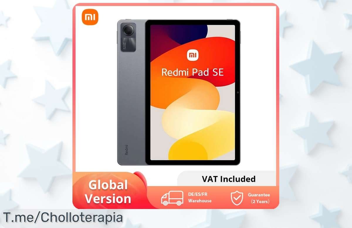 Atrapa la Xiaomi Redmi Pad SE en un ofertón nunca visto, pantalla 11 FHD a 90Hz y batería de larga duración. ¡Aprovecha este super chollo antes que se agote!
