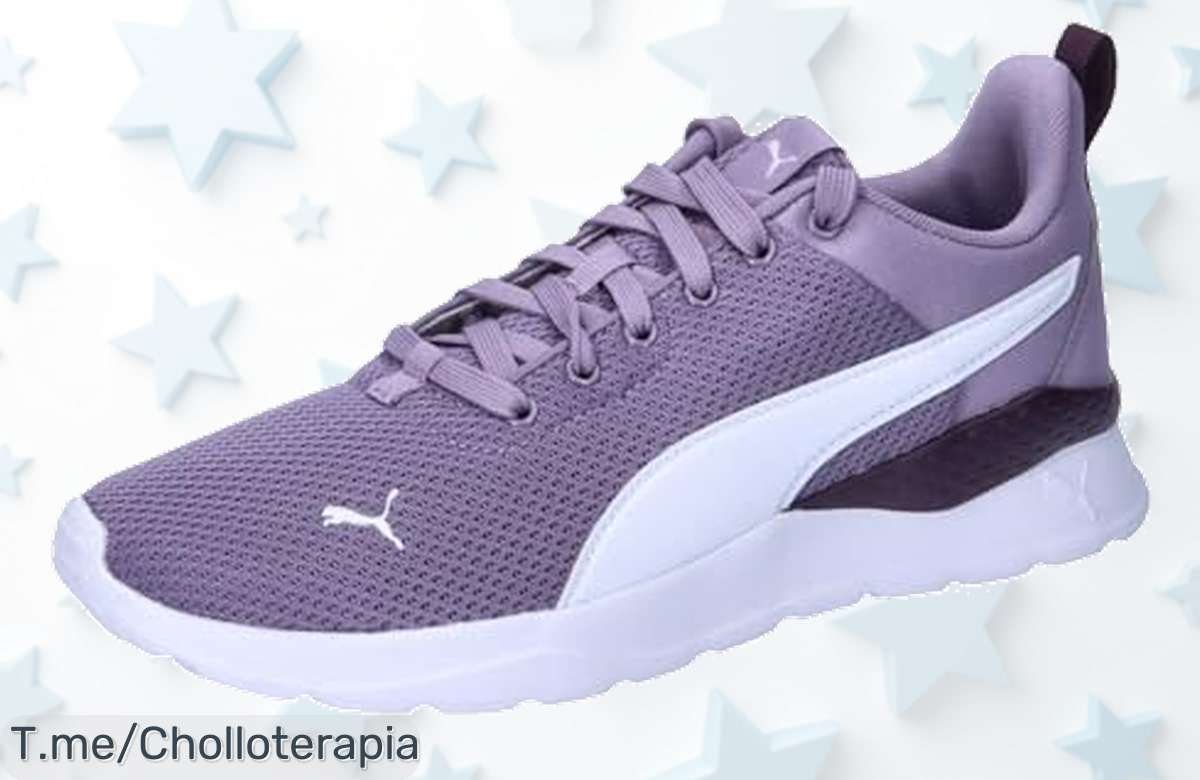 Atrapa miradas con las PUMA Anzarun Lite Jr, diseño moderno y suela antideslizante te harán destacar. Aprovecha esta super oferta limitada y compra ya tus PUMA antes de que se acaben.