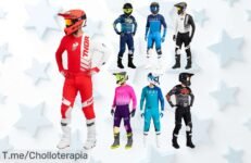 Atrapa tu adrenalina con el Conjunto Thor MX 2025, un diseño nunca visto que te hará brillar en cada carrera ¡Aprovecha el descuentazo y compra ahora antes de que se acabe!