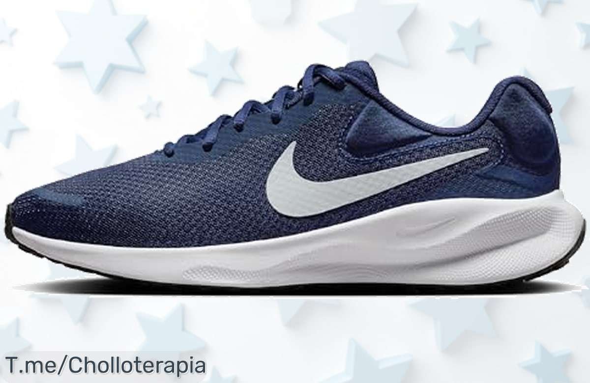 Atrévete a correr con las Nike Revolution 7, suela de caucho para tracción imbatible y diseño moderno. ¡No te pierdas este ofertón único y compra ya antes que se acabe!