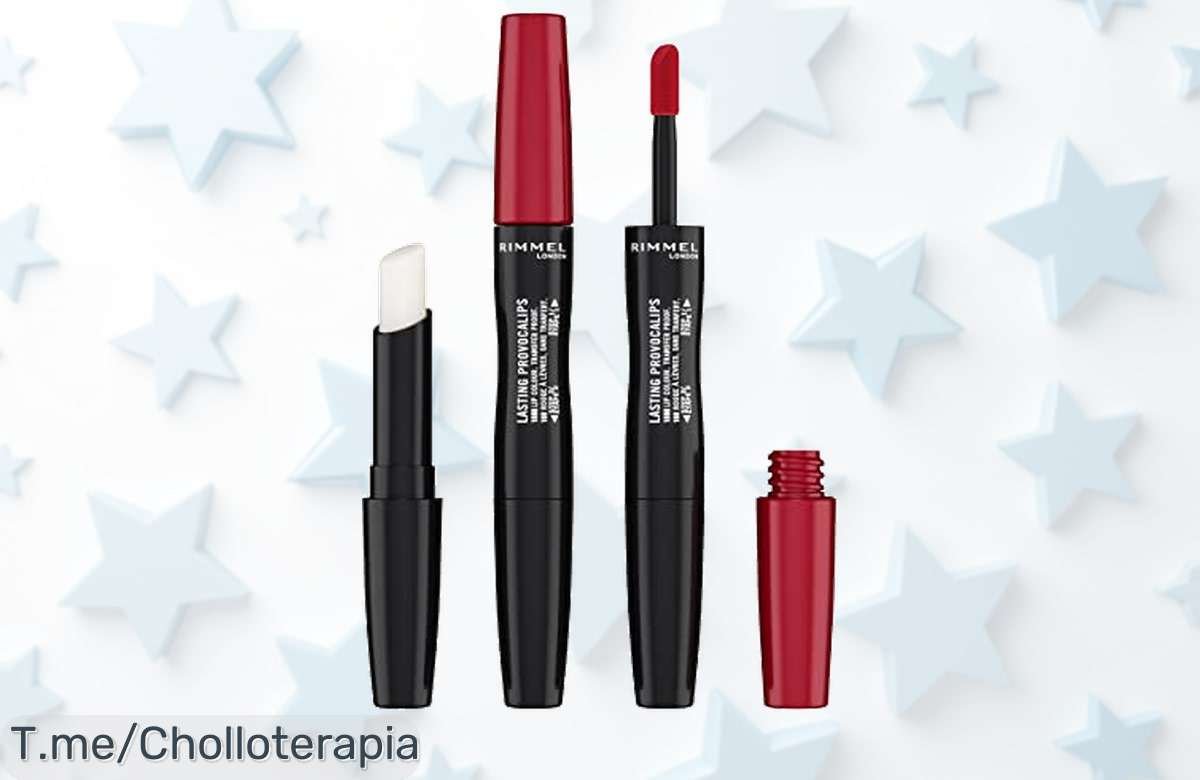 Atrévete a deslumbrar con Rimmel Lasting Provocalips: 16 horas de color duradero, un ofertón que no se repetirá. ¡Compra ahora y conquista cada beso!