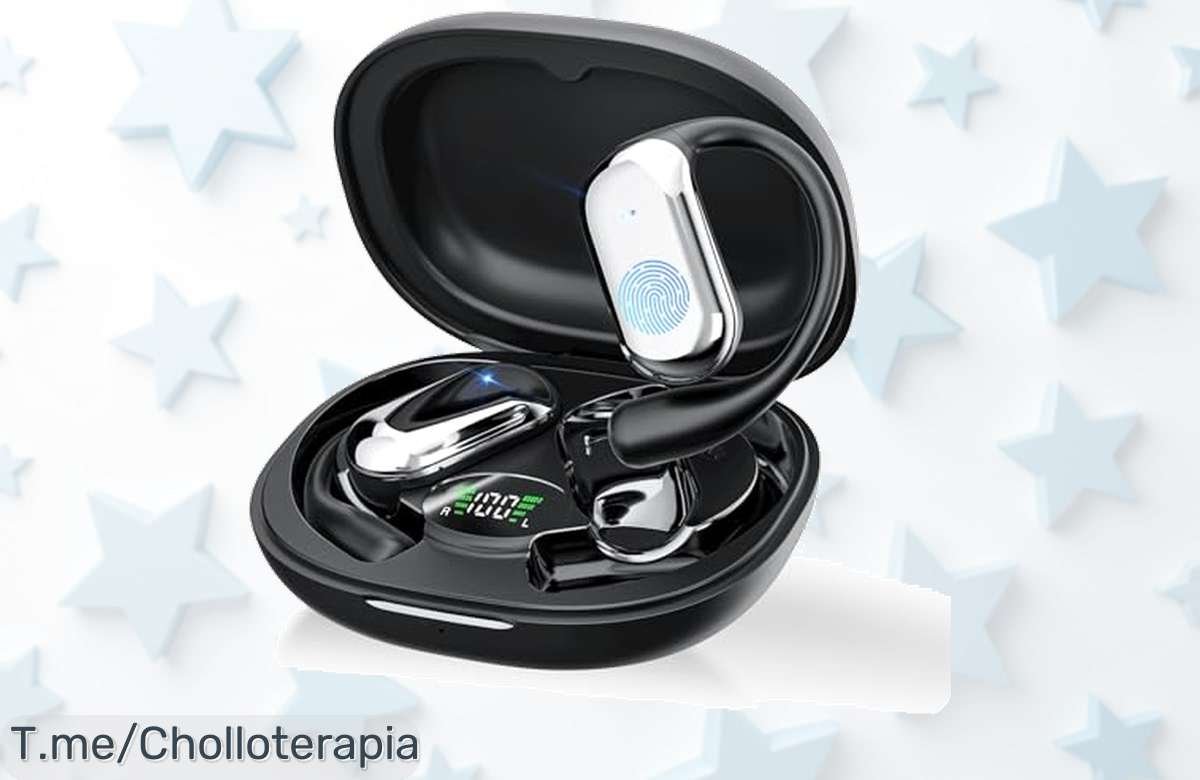 Auriculares Bluetooth 5.4 a precio loco: ¡50 horas de música sin parar y seguridad deportiva! No te quedes sin tu descuento brutal, ¡compra ahora antes que se agoten!