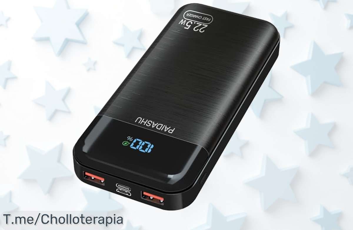 Batería Externa 27.000mAh a precio loco: carga tu móvil al 60% en solo 30 minutos y nunca te quedes sin batería, ¡aprovecha este ofertón antes de que se agoten!