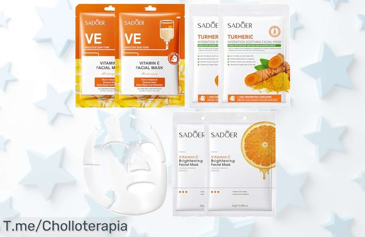 Brilla como nunca con la mascarilla de vitamina C, el super chollo que nutre e hidrata tu piel. ¡Aprovecha esta oferta única antes de que se acabe!