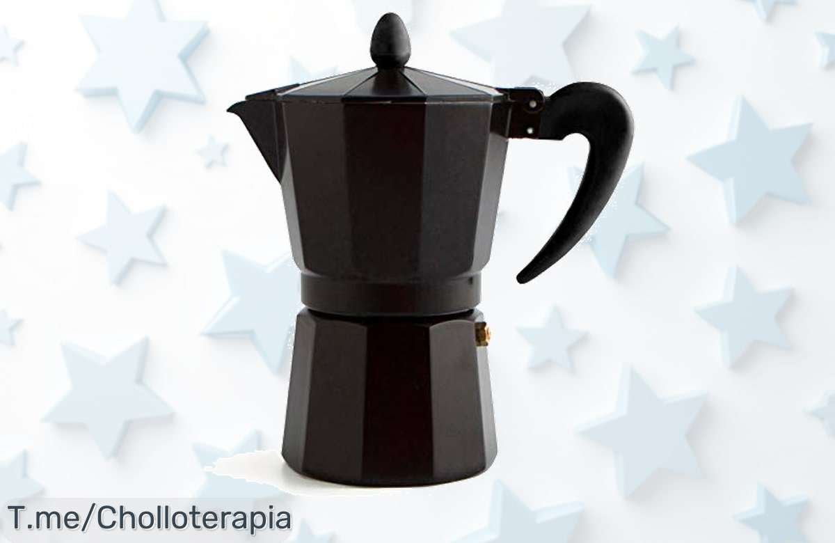 Cafetera Quid Black Coffee: Chollo en aluminio duradero, café delicioso para 3 tazas y seguridad total. ¡Oferta única que vuela! No te quedes sin la tuya ahora mismo.