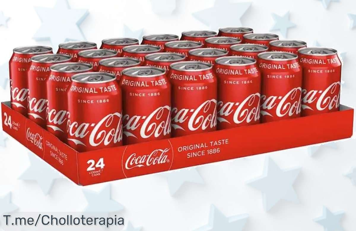 Caja de 24 latas de Coca-Cola Original o Zero Azúcar a precio loco, disfruta el sabor sin culpa y aprovecha el descuento brutal. ¡Compra ya antes de que se agote!