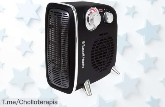 Calefactor Russell Hobbs a precio loco: calor potente de hasta 1800W, ligero y seguro ¡No pierdas esta oferta increíble! Apresúrate antes de que se agote