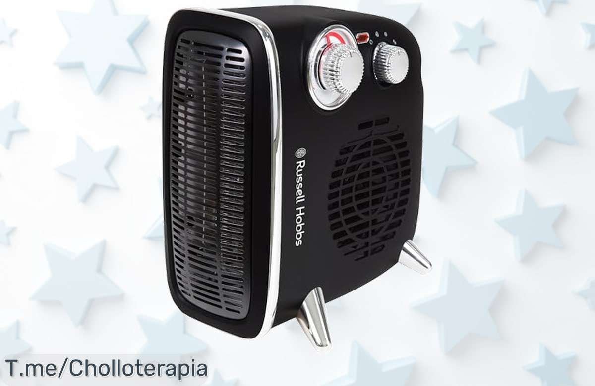 Calefactor Russell Hobbs a precio loco: calor potente de hasta 1800W, ligero y seguro. ¡No pierdas esta oferta increíble! Apresúrate antes de que se agote.