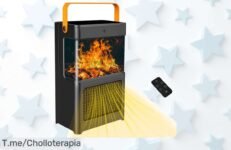 Calefactor loco de 2200W que calienta en 2 segundos, con mando a distancia y seguridad para tus peques No te pierdas este ofertón único, compra ahora y vence el frío ya!