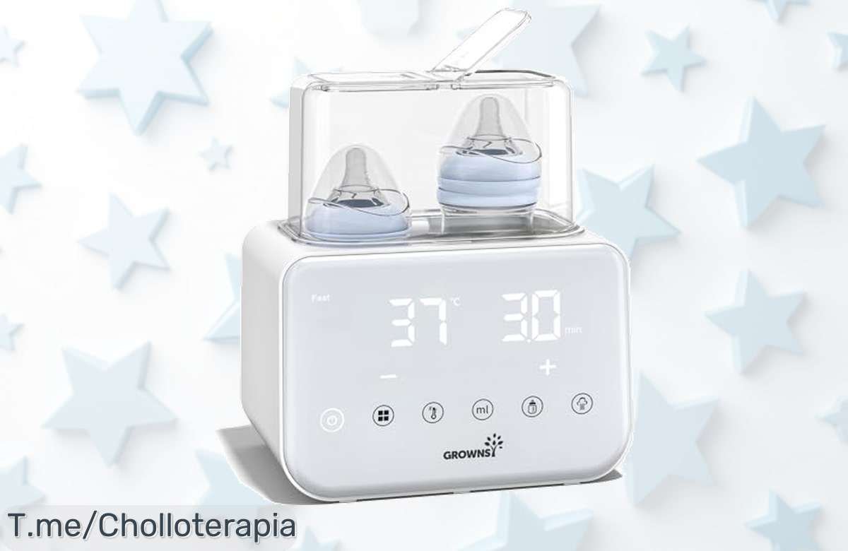 Calentador Mágico: Leche lista en 3 minutos con esterilizador y descongelador, un súper chollo para tu bebé. ¡Compra ya antes de que se acabe esta oferta única!