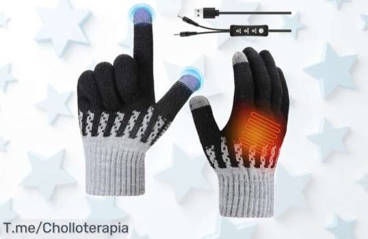 Calienta tus manos con los guantes COMBLU y disfruta del invierno ¡Con calefacción USB y puntas táctiles, no te quedes sin este super chollo! Actúa ya, stock limitado