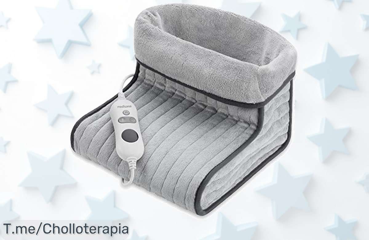 Calientapiés Medisana: ¡Disfruta del calor perfecto con esta manta lavable y segura! Aprovecha este super chollo antes de que se agote, tus pies te lo agradecerán.