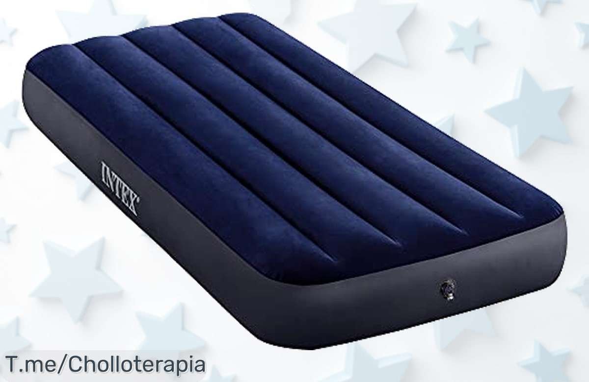 Cama inflable Intex a precio loco: ¡Listo en 2,30 minutos y aguanta hasta 136 kg! Aprovecha este super chollo para descansar y divertirte. ¡Compra ya antes que se agote!