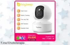 Cámara IP WiFi 3MP a precio loco, vigilancia 24 horas con seguimiento automático y conexión 5G No dejes escapar este ofertón, compra ahora antes que se agote