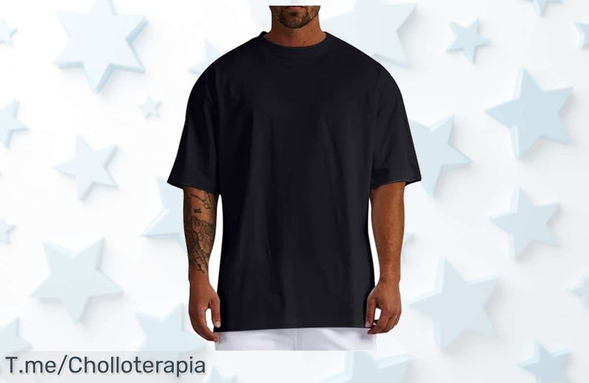 Camiseta de Verano a Precio Loco: Corte Holgado y Estilo Único que Te Hará Brillar. ¡No Dejes Pasar Este Ofertón, Quedan Pocas! Compra Ya Antes de Que Se Agoten.