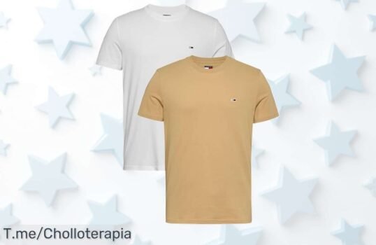 Camisetas Tommy Jeans al mejor precio loco: resalta tu figura con este super chollo No te quedes sin ellas, ¡oferta limitada que no puedes dejar pasar!