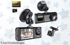 Captura cada momento con la cámara de salpicadero: visión nocturna IR y pantalla IPS, ¡ofertón nunca visto! Aprovecha este precio loco antes que se acabe, compra ya