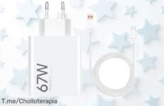 Cargador Turbocharge 67W para Xiaomi: ¡Super chollo que carga a toda velocidad y hace tu vida más fácil! No dejes pasar esta oferta única, actúa ahora antes de que se agote
