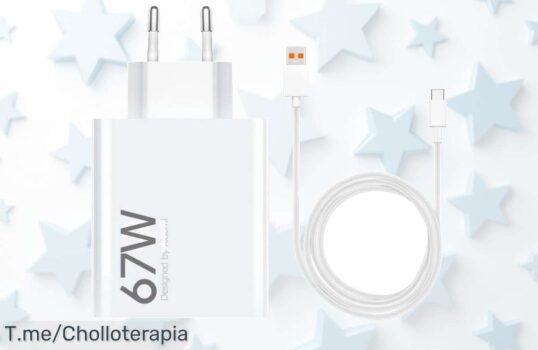 Cargador Turbocharge 67W para Xiaomi: ¡Super chollo que carga a toda velocidad y hace tu vida más fácil! No dejes pasar esta oferta única, actúa ahora antes de que se agote