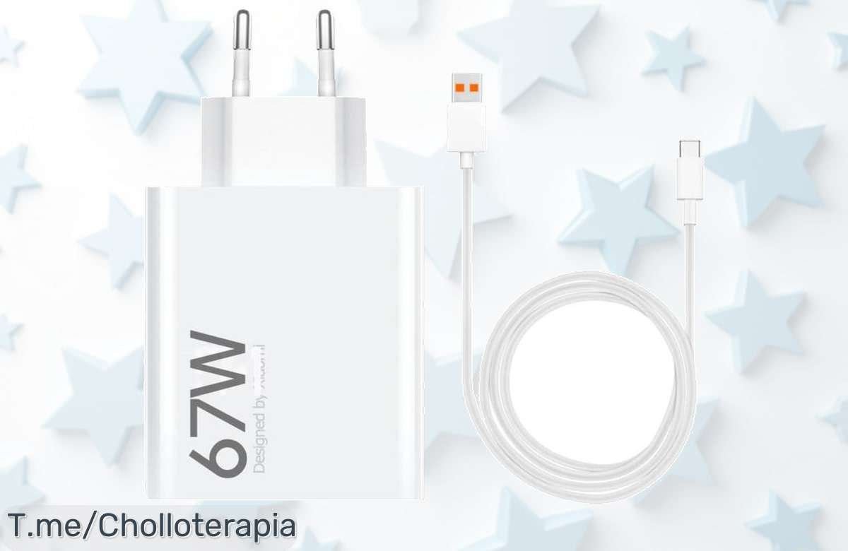 Cargador Turbocharge 67W para Xiaomi: ¡Super chollo que carga a toda velocidad y hace tu vida más fácil! No dejes pasar esta oferta única, actúa ahora antes de que se agote.