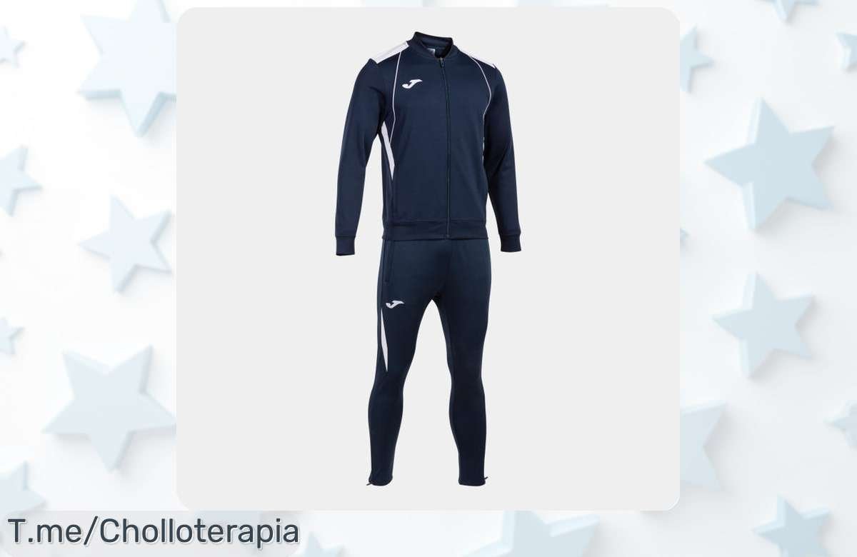 Chándal Joma Championship VII: Super Chollo Marino Blanco que Te Hará Lucir Genial. ¡Oferta Irresistible, Precio Loco! No dejes pasar esta oportunidad y compra ya antes que se acabe.