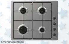 Cocina como un chef en casa con la Placa de Gas Candy Idea, 4 fuegos potentes y seguridad total ¡No te quedes sin este super chollo, compra ya antes de que se agote!