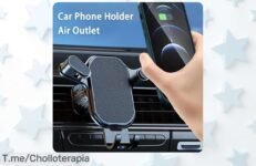 Conduce seguro y navega sin preocupaciones con nuestro soporte de teléfono para coche ¡Super chollo limitado que no puedes dejar pasar!
