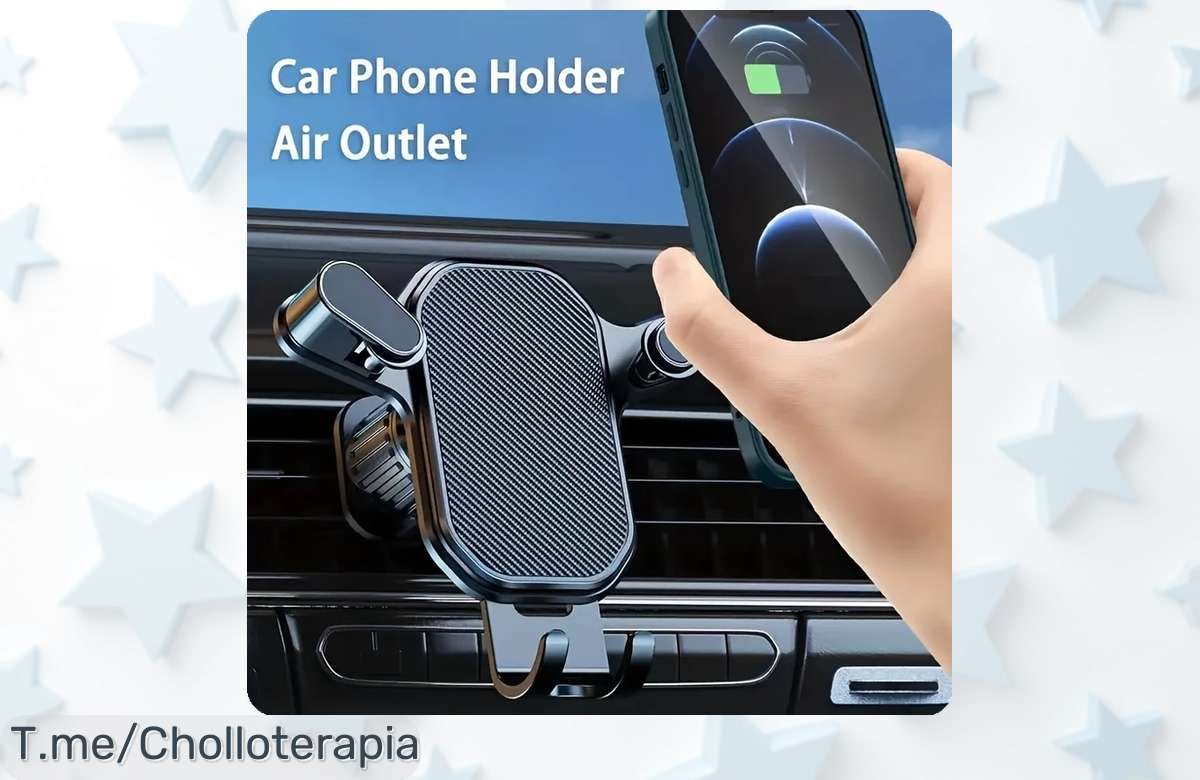 Conduce seguro y navega sin preocupaciones con nuestro soporte de teléfono para coche. ¡Super chollo limitado que no puedes dejar pasar!