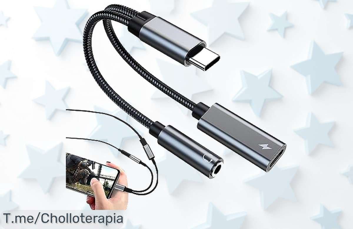 Conecta y carga sin parar: Adaptador Tipo C a 3.5 mm con oferta limitadísima que no te puedes perder, ¡lleva tu música contigo antes de que desaparezca!