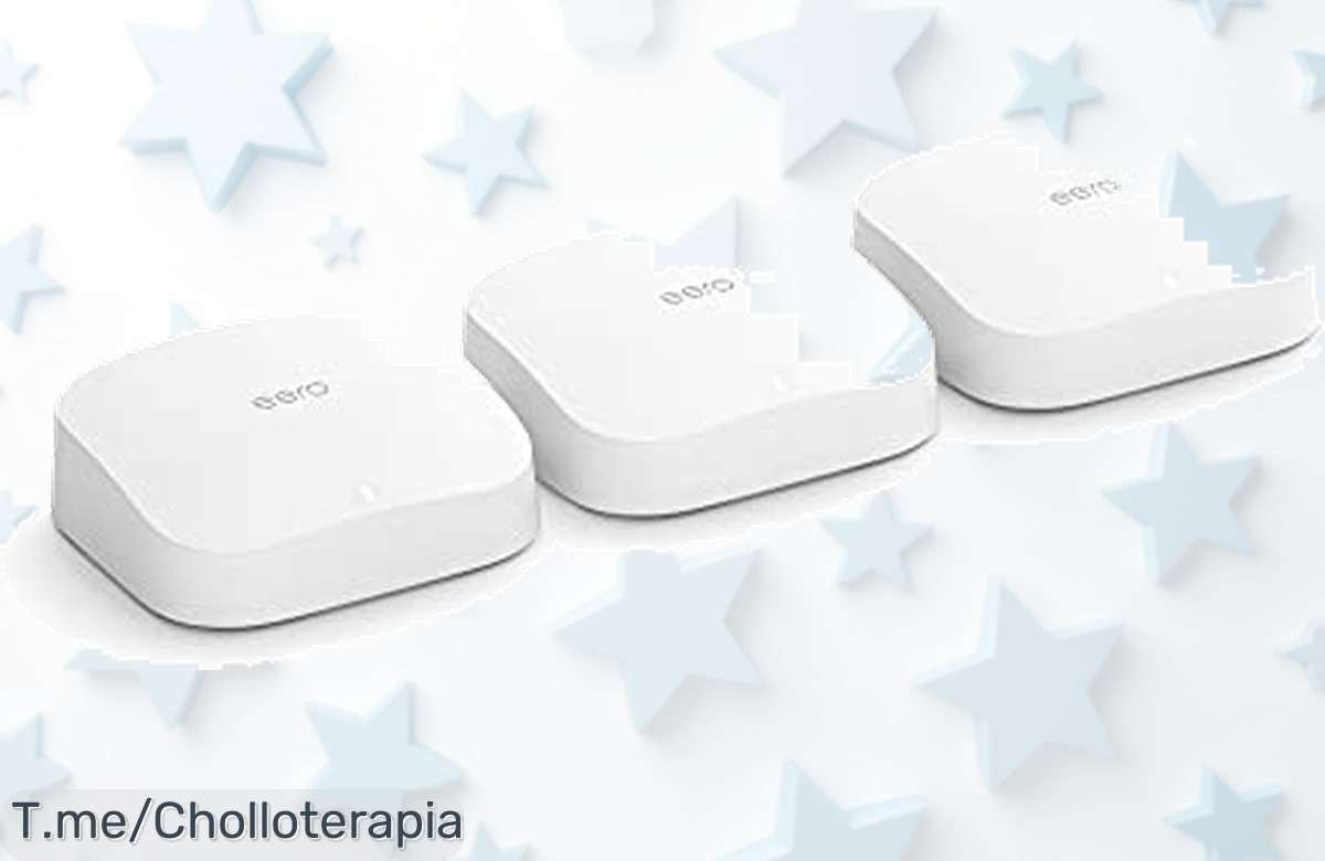 Conéctate al futuro con el super chollo del WiFi 6 eero Pro 6: velocidades increíbles, más de 75 dispositivos y gestión fácil desde tu móvil. ¡Aprovecha este ofertón limitado ya!